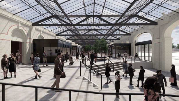 Showing how Leicester railway station may look after funding